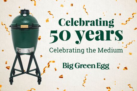 Kamadogrillisetti Big Green Egg Medium, 50-vuotisjuhlakampanja